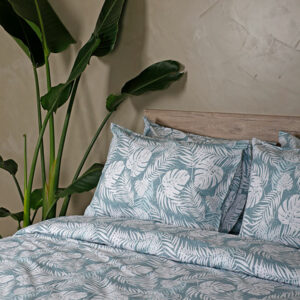 Σετ Σεντόνια Cotton Feelings 2038 Aqua Διπλό με λάστιχο (150x205+30)