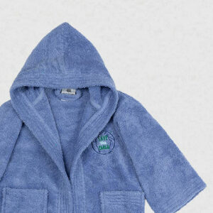 Μπουρνούζι Παιδικό Eco Blue Ηλικία 6-8