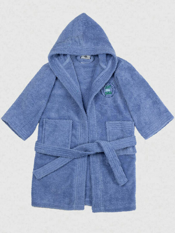 Μπουρνούζι Παιδικό Eco Blue Ηλικία 12-14 - Image 3