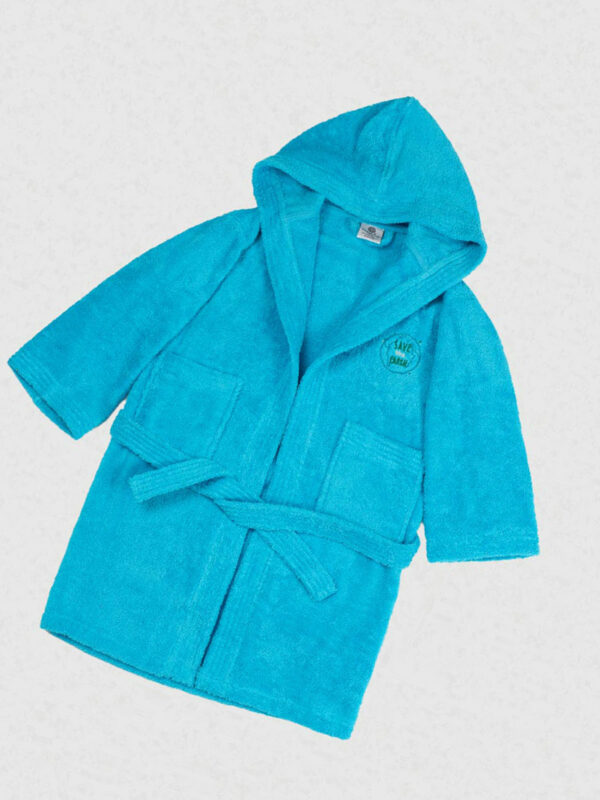 Μπουρνούζι Παιδικό Eco Turquoise Ηλικία 12-14