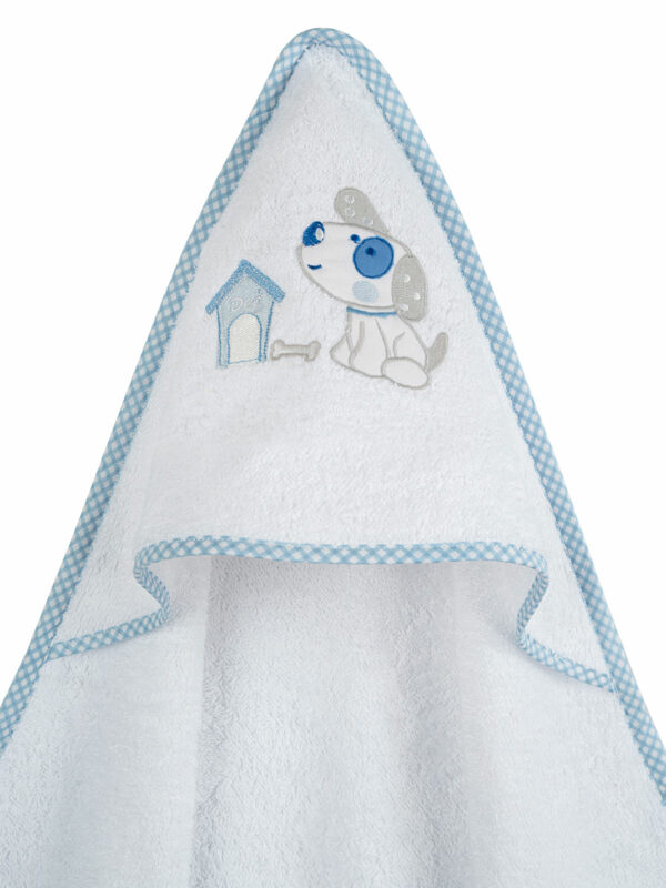 Κάπα κεντητή Dog 07 Blue 75×75 - Image 2