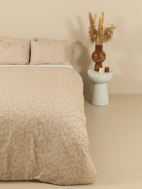 Παπλωματοθήκη Cotton Feelings 2052 Beige Διπλή (200×250) - Image 3